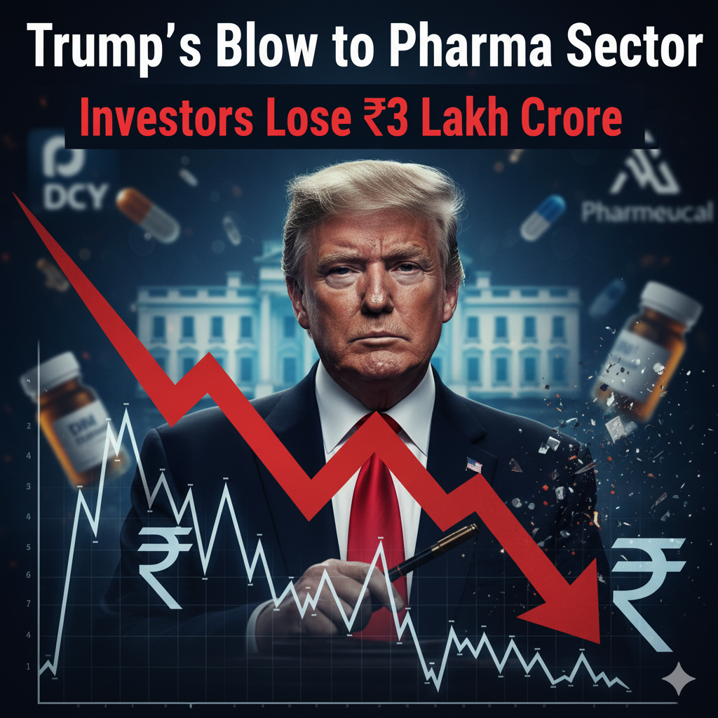 Trump’s Blow to Pharma Sector: Investors Lose ₹3 Lakh Crore