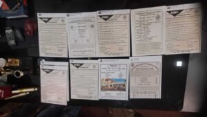 Police arrest accused person, recovered evidence displayed on table