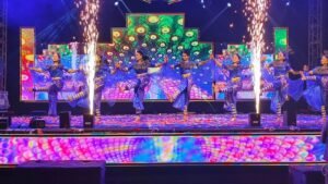 orch procession during Jharjhara Mahotsav 2025 in Rajgangpur celebrating unity and culture