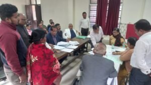 Judicial proceedings during National Lok Adalat at Birja Pali New Court Complex in Rourkela