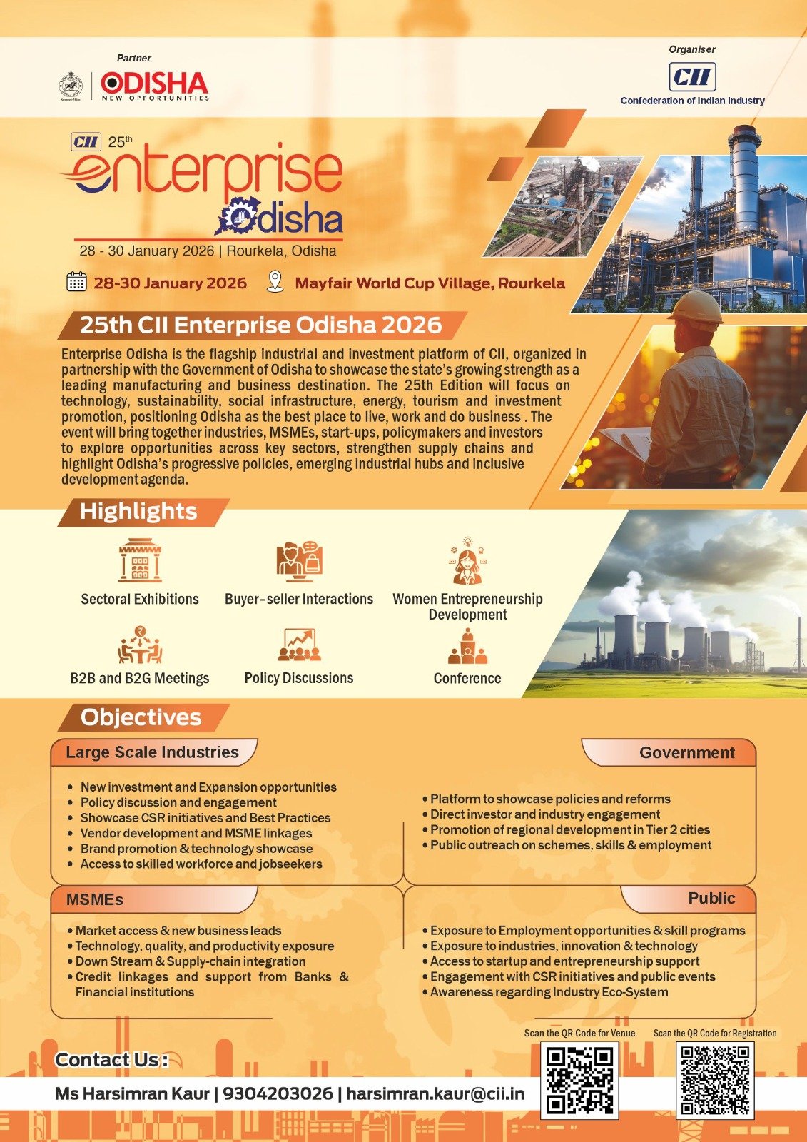 25th CII Enterprise Odisha 2026 event in Rourkela