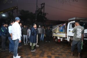 Municipal Commissioner inspecting drainage and cleanliness arrangements in Power House area of Rourkela