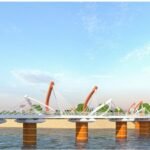 Vedvyas Concrete Bridge construction site in Rourkela