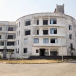 Birsa Munda Stadium multi level car parking building in Rourkela