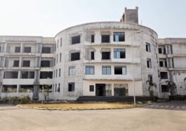 Birsa Munda Stadium multi level car parking building in Rourkela