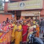 Devotees participating in Rourkela Hindu Sammelan Kalash Yatra