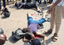 NIT Rourkela student accident on NH-143 near Lalsai during Khandadhar picnic trip