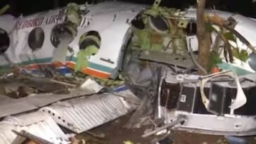 Ranchi Air Ambulance Crash site near Simaria in Chatra