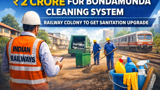 Bondamunda cleaning system improvement railway colony Rourkela