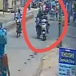 Chain snatching incident captured on CCTV in Basanti Colony Rourkela