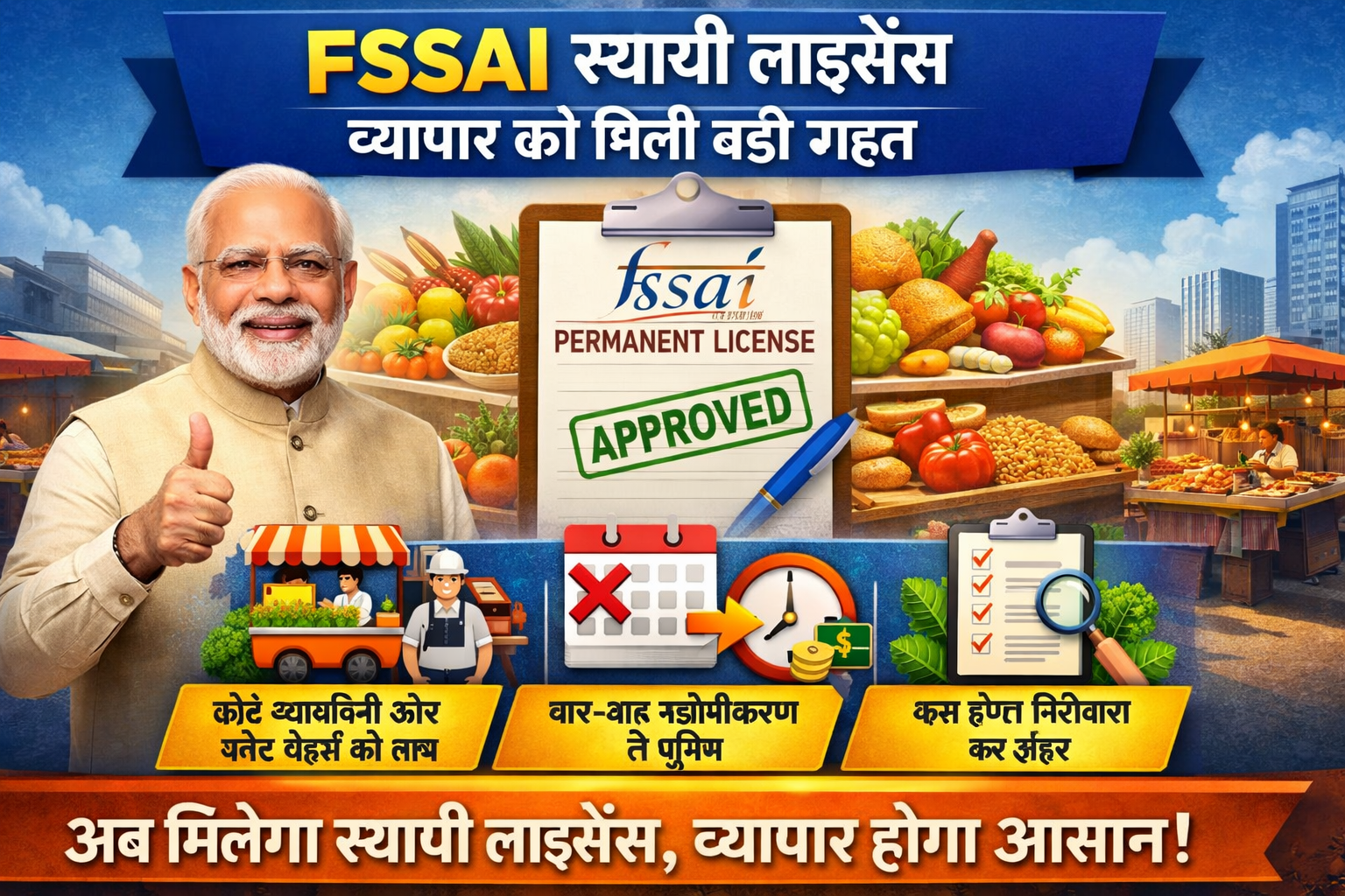 FSSAI Permanent License benefits for small businesses in India