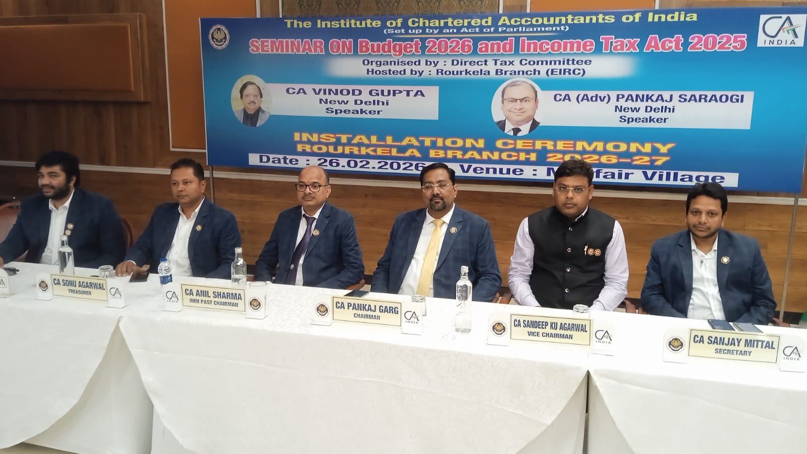 ICAI Rourkela New Committee oath ceremony and Budget 2026 seminar