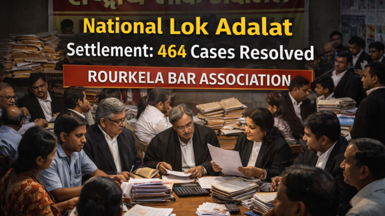National Lok Adalat Settlement meeting in Rourkela Bar Association