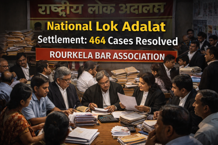 National Lok Adalat Settlement meeting in Rourkela Bar Association