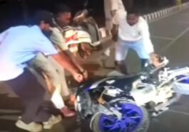 Ring Road bike accident in Rourkela near Airport Road Space Chowk