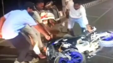 Ring Road bike accident in Rourkela near Airport Road Space Chowk