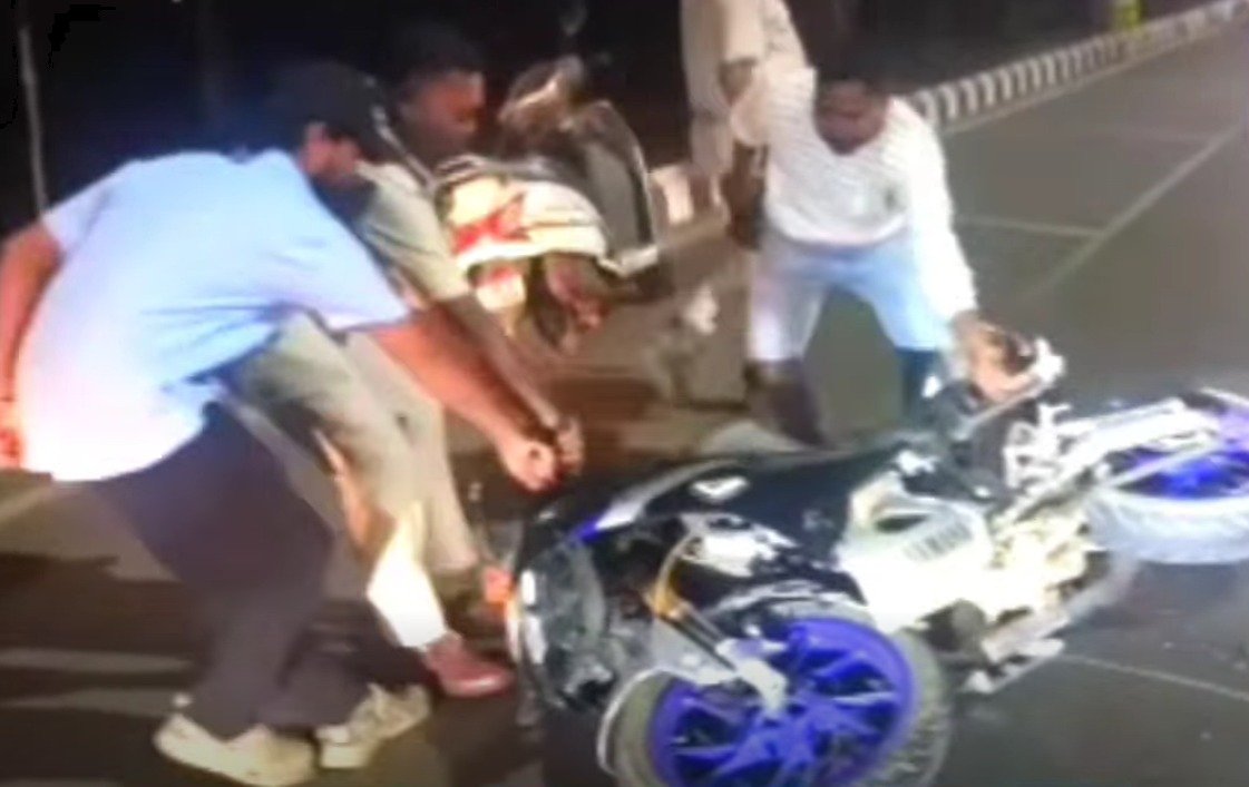 Ring Road bike accident in Rourkela near Airport Road Space Chowk