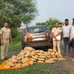 Police seized 149 kg ganja from a car near Rourkela