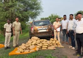 Police seized 149 kg ganja from a car near Rourkela