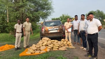 Police seized 149 kg ganja from a car near Rourkela