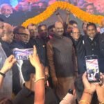 Poornmal Agrawal taking oath at national Agrawal conference