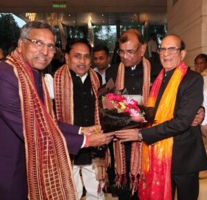 Poornmal Agrawal taking oath at national Agrawal conference